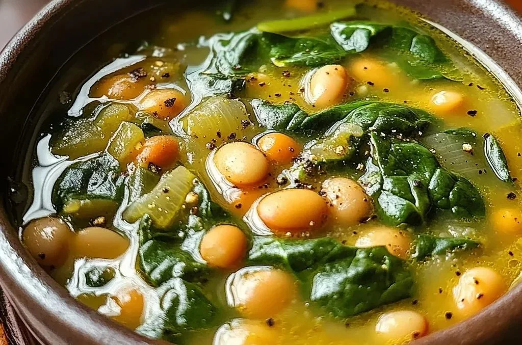 white bean and morogo spinach soup R60 budget meal Mbombela loadshedding friendly