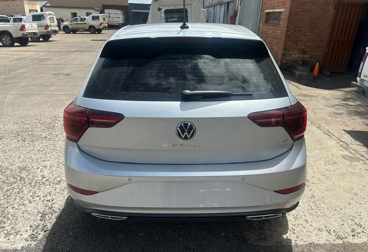Silver VW Polo recovered by SAPS during Operation Shanela II in Mpumalanga